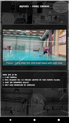 Badminton Footwork Drills android App screenshot 0