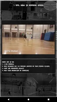 Badminton Footwork Drills android App screenshot 3