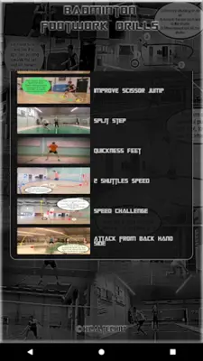 Badminton Footwork Drills android App screenshot 4